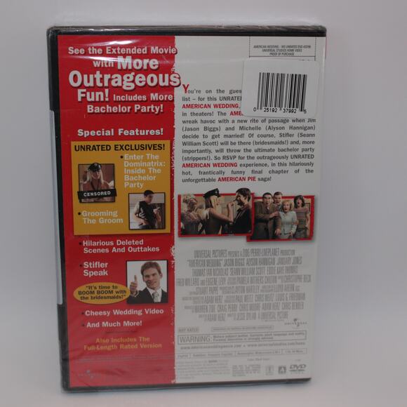 American Wedding (DVD, 2003) FACTORY SEALED - Picture 2 of 4